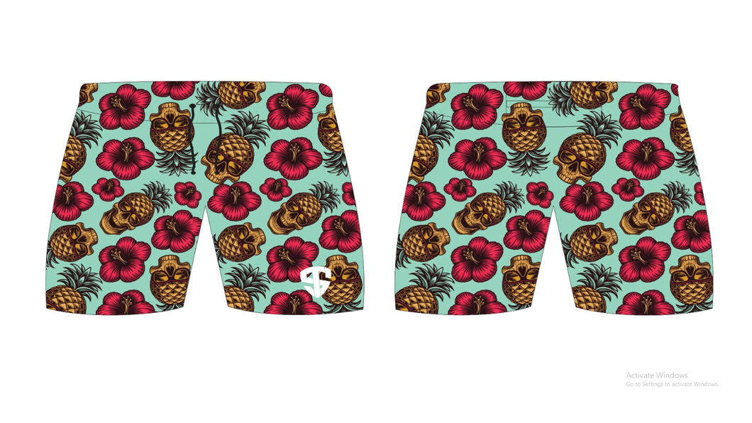 Angry Pineapples Shorts Mint