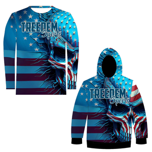 Treedem Americana Skulls Hoodie