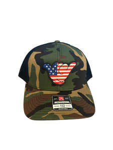 Hang Loose American Camo Snapback