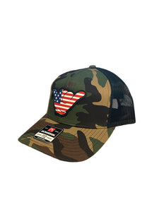 Hang Loose American Camo Snapback