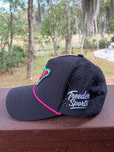 Load image into Gallery viewer, Aqua Angry Pineapple Snapback Hat