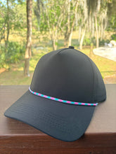 Load image into Gallery viewer, Black with Pink &amp; Blue Rope Treedem 125R Snapback Hat Blank