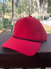 Load image into Gallery viewer, Red &amp; Black Treedem 125R Snapback Blank Hat