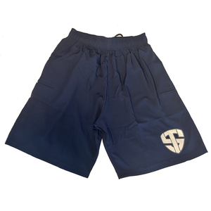 Navy Reflective Shield Shorts