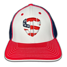 Load image into Gallery viewer, Treedem Shield White/Blue/Red w/ USA logo