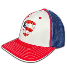 Load image into Gallery viewer, Treedem Shield White/Blue/Red w/ USA logo