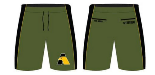 All Army 2023 Army Green Full Dye Shorts