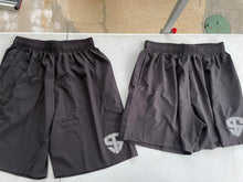 Load image into Gallery viewer, Black Reflective Shield Shorts