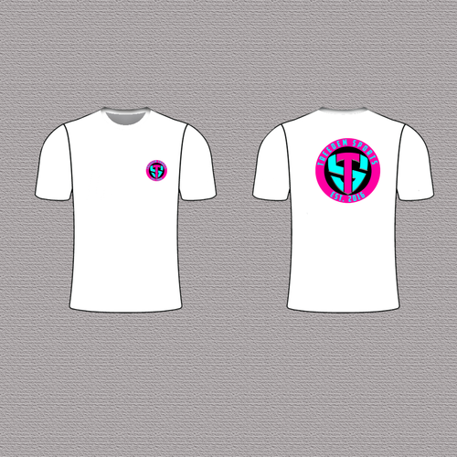 Treedem Sports Pink and Teal Circle Logo Subdye